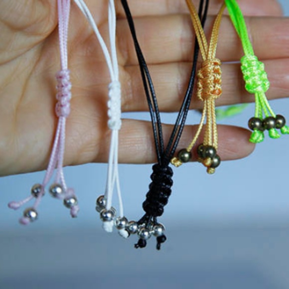 Blood Type BRh+ Positive Macrame Cord Bracelet 🌸 - Picture 4 of 5